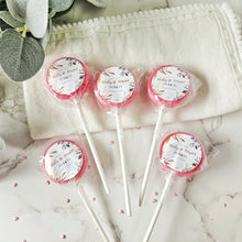 Load image into Gallery viewer, Muted Watercolour Wedding Favour Lollipops