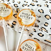 Load image into Gallery viewer, Burnt Orange Wedding Favour Lollipops