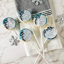 Load image into Gallery viewer, Frosty Foliage Wedding Favour Lollipops