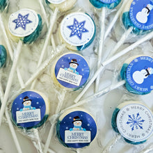 Load image into Gallery viewer, 20 Pack Christmas Blueberry Cheesecake Lollipops