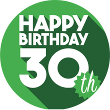 Load image into Gallery viewer, Bold 30th Green Lollipop