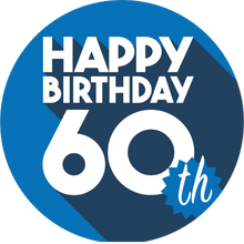 Load image into Gallery viewer, Bold 60th Blue Lollipop