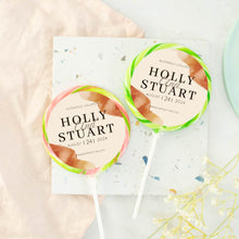 Load image into Gallery viewer, Burnt Orange Wedding Favour Giant Lollipops