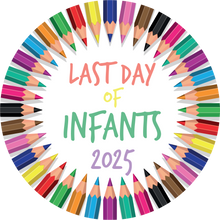 Load image into Gallery viewer, Colourful Pencils Last Day Of Infants Giant Lollipop