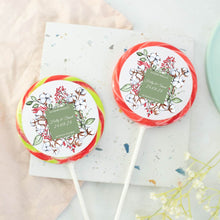 Load image into Gallery viewer, Cotton Leaves Wedding Favour Giant Lollipops