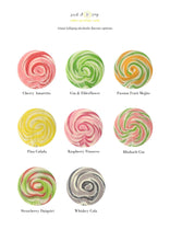 Load image into Gallery viewer, Muted Watercolour Wedding Favour Giant Lollipops
