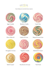 Load image into Gallery viewer, Muted Watercolour Wedding Favour Giant Lollipops
