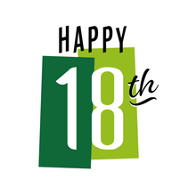 Load image into Gallery viewer, Happy 18th Birthday Colour Block Lollipop