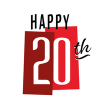 Load image into Gallery viewer, Happy 20th Birthday Colour Block Lollipop