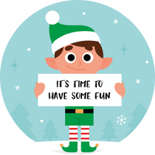 Load image into Gallery viewer, Elf Arrival & Departure Sign Lollipop Set