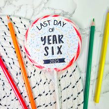 Load image into Gallery viewer, Last Day of Year Bold Sprinkles Giant Lollipop (Years 1-13)