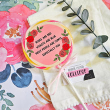 Load image into Gallery viewer, Roses Are Red, Violets Are Blue Lollipop