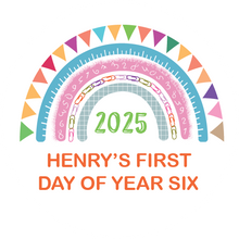 Load image into Gallery viewer, Personalised Rainbow First Day of Year Giant Lollipop