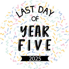 Load image into Gallery viewer, Last Day of Year Bold Sprinkles Giant Lollipop (Years 1-13)