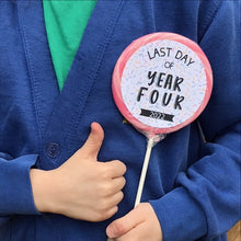 Load image into Gallery viewer, Last Day of Year Bold Sprinkles Giant Lollipop (Years 1-13)