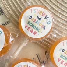 Load image into Gallery viewer, I Survived the 2024/25 School Year Lollipop Sets