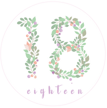 Load image into Gallery viewer, Eighteen 18 Floral Numbers Birthday Lollipop - Suck It & Say