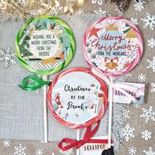 Load image into Gallery viewer, Personalised Christmas at the Blue Houses Lollipop