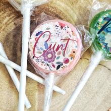 Load image into Gallery viewer, Floral Swear Words Small Lollipop Set