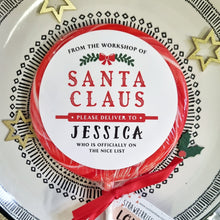 Load image into Gallery viewer, Personalised From the Workshop of Santa Lollipop