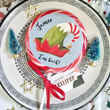 Load image into Gallery viewer, Personalised Elf I'm Back & Goodbye Lollipop Set