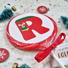 Load image into Gallery viewer, Personalised Colourful Initial Table Favour Lollipop