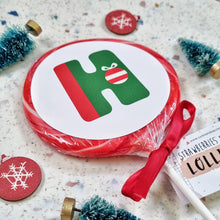 Load image into Gallery viewer, Personalised Colourful Initial Table Favour Lollipop
