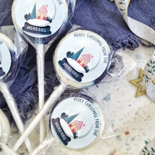 Load image into Gallery viewer, Personalised 'Merry Christmas From The' Snow Globe Small Lollipops