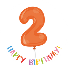 Load image into Gallery viewer, 2nd Birthday Balloon Lollipop