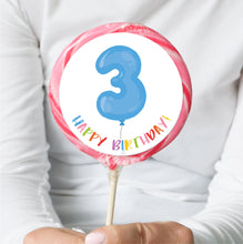 Load image into Gallery viewer, 3rd Birthday Balloon Lollipop