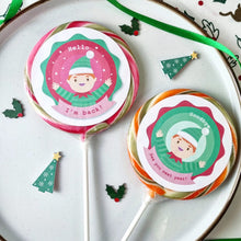 Load image into Gallery viewer, Hello Elf Arrival & Departure Lollipop Set