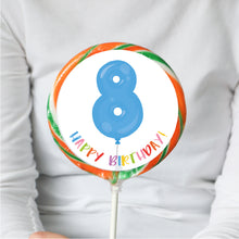Load image into Gallery viewer, 8th Birthday Balloon Lollipop