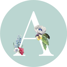 Load image into Gallery viewer, Monogram Initial Teal Lollipop (A to Z)