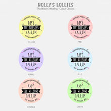 Load image into Gallery viewer, Surname Wedding Favour Alcoholic Giant Lollipops