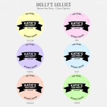 Load image into Gallery viewer, Banner Style Giant Hen Party Lollipops