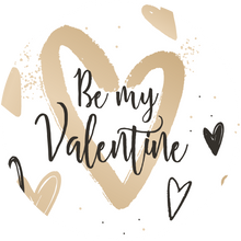 Load image into Gallery viewer, Be My Valentine Gold & Black Lollipop