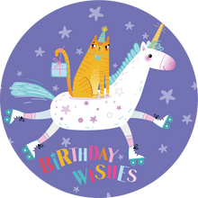 Load image into Gallery viewer, Birthday Wishes Unicorn Lollipop - Suck It & Say