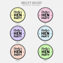 Load image into Gallery viewer, Bold Pastel Hen Party Giant Lollipops