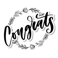 Load image into Gallery viewer, Congrats Leaves Black Lollipop - Suck It & Say