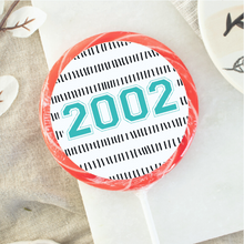 Load image into Gallery viewer, Personalised Dashes Birthday Year Lollipop