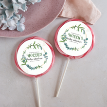 Load image into Gallery viewer, Personalised Eucalyptus Giant Baby Shower Lollipops
