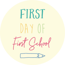 Load image into Gallery viewer, Yellow First Day Of First School Giant Lollipop