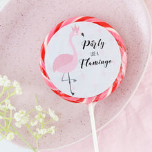 Load image into Gallery viewer, Party Like A Flamingo Birthday Lollipop - Suck It & Say