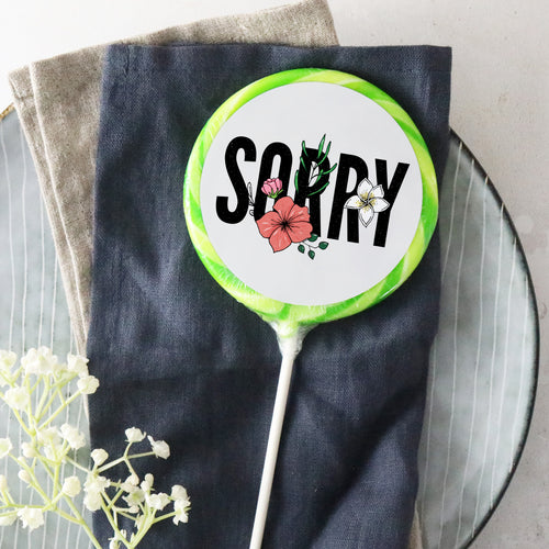 Sorry Flower Lollipop - Suck It & Say