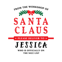 Load image into Gallery viewer, Personalised From the Workshop of Santa Lollipop