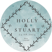 Load image into Gallery viewer, Green Watercolour Wedding Favour Lollipops