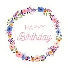 Load image into Gallery viewer, Floral Wreath Happy Birthday Lollipop - Suck It & Say
