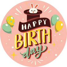 Load image into Gallery viewer, Rabbit In Hat Happy Birthday Lollipop - Suck It & Say