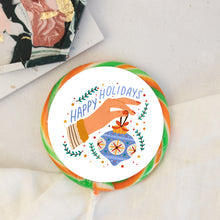 Load image into Gallery viewer, Happy Holidays Hand And Bauble Lollipop