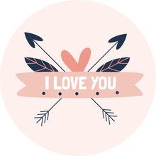 Load image into Gallery viewer, Crossed Arrows I Love You Lollipop - Suck It & Say